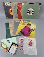 Elvis Presley 45 RPM Records Stamp Pin Bracelet
