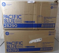 2 Cases Pacific Blue Paper Towel Rolls