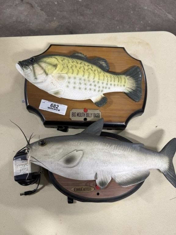 2 Big Mouth Billy Bass+cool catfish