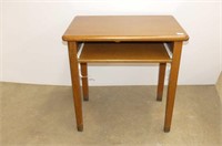 Oak Table W/ Shelf