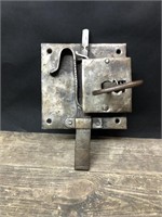 Large old lock & key and works