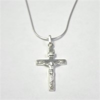 $50 Silver Cross 16" Necklace