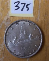 1953 Canadian SILVER DOLLAR Coin