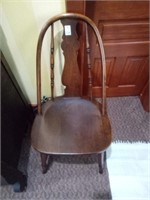 Antique T Back Chair