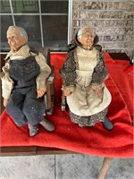 Vintage Grandpa and Grandma dolls