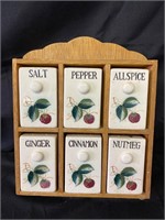 Hanging Ceramic Fruit Spice Set