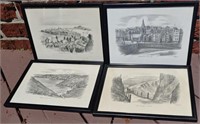 Lot Of Four Guersey Prints By: Judges 7.5 x 10.5"