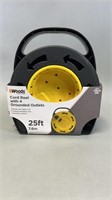 25’ Woods Cord Reel W/4 Grounded Outlets