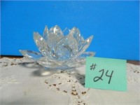 Swarovski Water Lily Candle Holder, 3" Tall