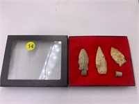 (3) Arrowheads found in Knox Co. IN.