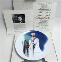 Marilyn Monroe "All About Eve" Collectors Plate