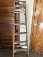 Vintage Wooden Painter's Ladder