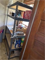 Metal Shelf with Contents