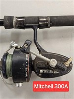 Mitchell 300A w/ Collapsable Rod 10'