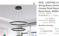 Xgzl · Lighting 2-rings Modern Led Chandelier