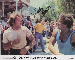William Smith signed "Any Which Way You Can" movie