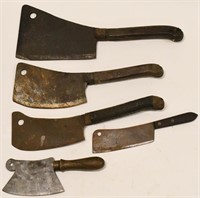 Lot Of Vintage Meat Cleavers