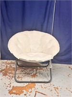 Warm & Fuzzy Cream colored folding chair