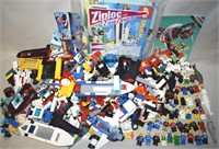 Large Lego Lot w/35+ Figures Sharks Police