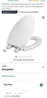 WSSROGY Toilet Seat Elongated with Cover Soft