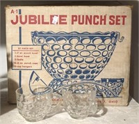 Punch Bowl And Cups