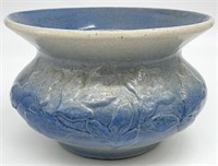 Antique Blue & White Stoneware Pottery Planter