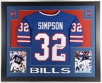 Autographed OJ Simpson Custom Framed Jersey