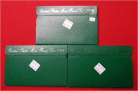 (3) US Mint Proof Sets -1996-1997-1998