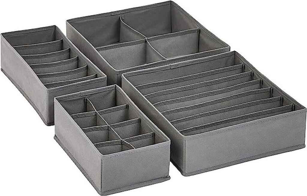 4-Pk Amazon Basics Dresser Drawer Storage