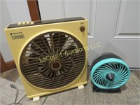 2 fans small teal and older Sanyo