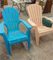 Lot of 2 Adirondack chairs