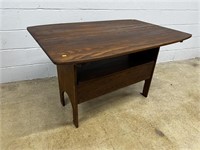 Antique Style Flip Top Bench Table