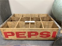 Wooden Pepsi Beverage Crate