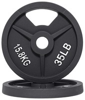 Signature Fitness Olympic 2-Inch Cast Iron Plate