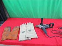 Welding gloves & Craftsman 1/2" drill
