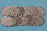 24 Three Cent Silvers