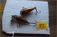 FISHING LURE: 2 VINTAGE SOUTH BEND BAIT COMPANY