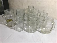 Misc. Glass Drinking Jar Lot
