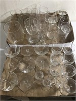 Etched Bamboo Glass Lot - See all pics