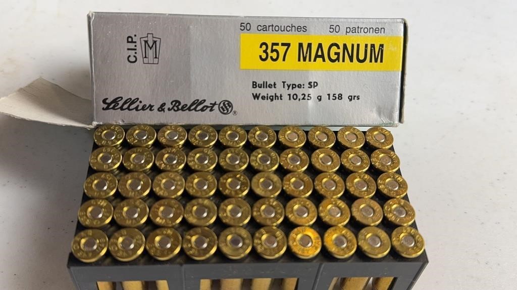 50 rds Sellier & Bellot .357 Mag 158 gr Soft