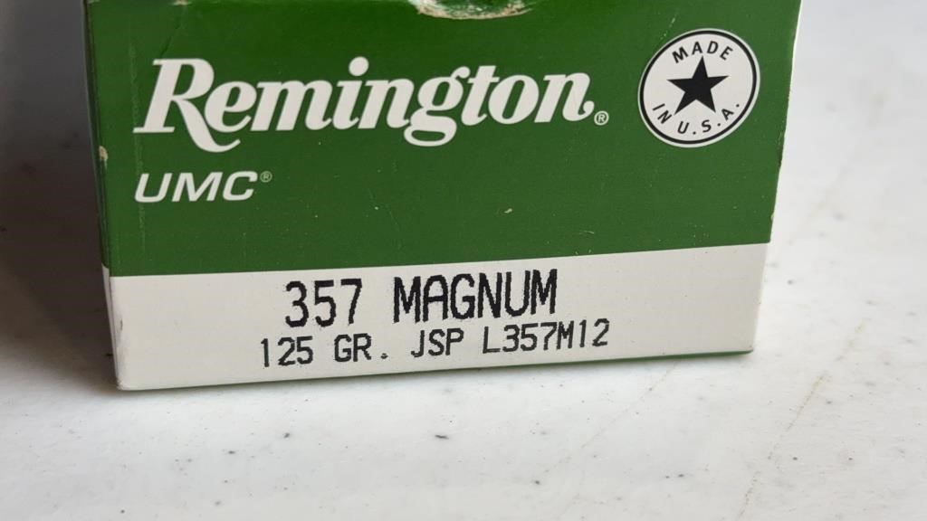 50 rds FACTORY SEALED Remington.357 Mag 125 gr