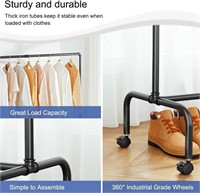FANHAO Clothes Rack with Wheels
