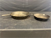 Cast Iron Pans x 2