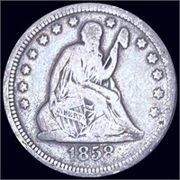 1858 Seated Liberty Quarter NICELY CIRCULATED