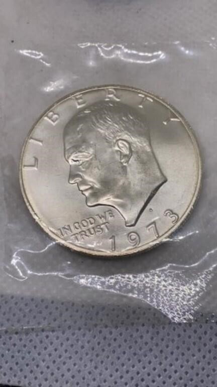 1973-S uncirculated SILVER Eisenhower dollar