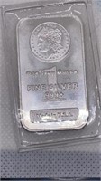 One Troy ounce .999 fine silver bar