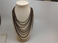 Multi-Strand Metal Necklace