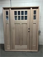 Solid mahogany exterior door