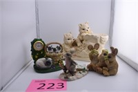 Mixed Lot of Composite Animal Figurines