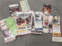 USC CEDAR BOX WITH OLD GAME TICKETS